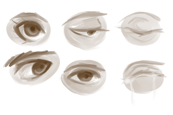 a bunch of eyes